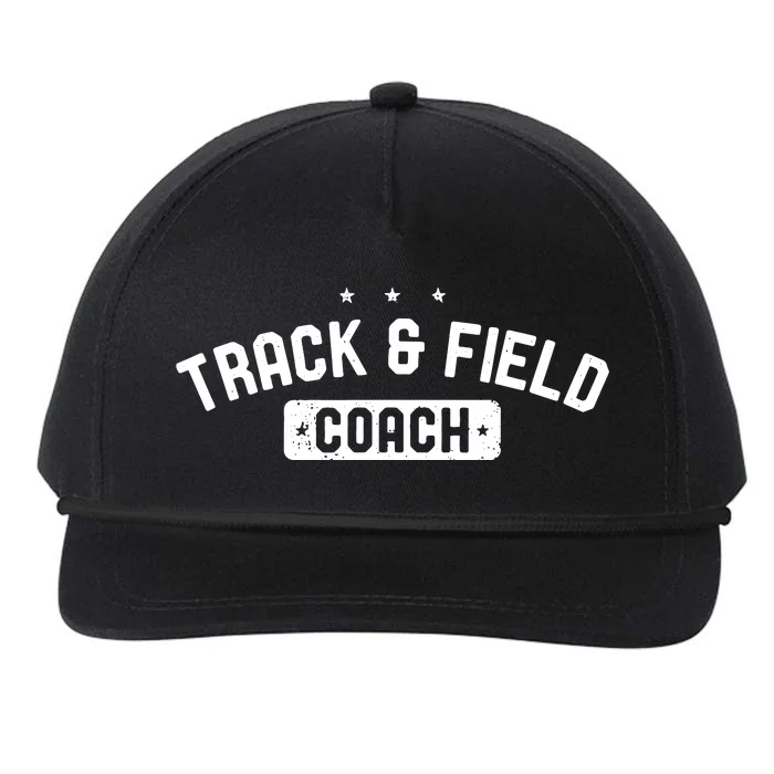 Track Field Coach Vintage Track Field Snapback Five-Panel Rope Hat