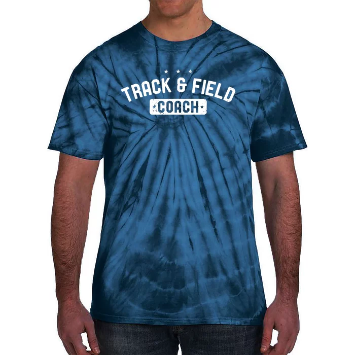 Track Field Coach Vintage Track Field Tie-Dye T-Shirt