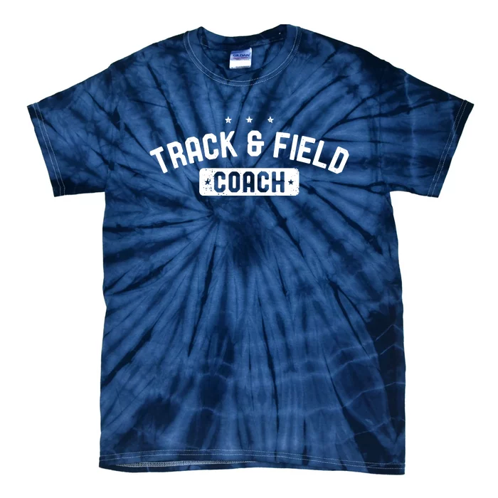 Track Field Coach Vintage Track Field Tie-Dye T-Shirt