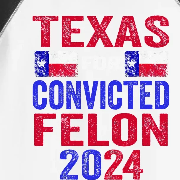 Texas For Convicted Felon IM Voting Convicted Felon 2024 Toddler Fine Jersey T-Shirt