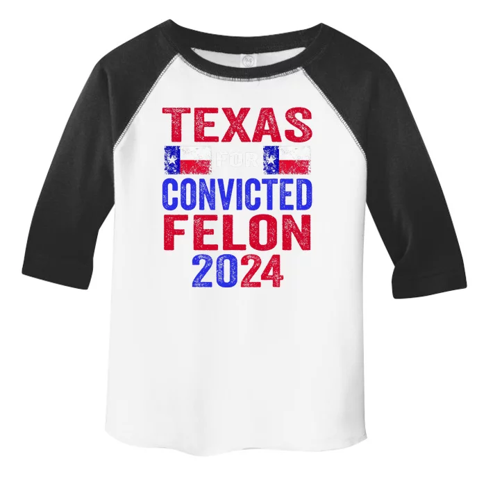 Texas For Convicted Felon IM Voting Convicted Felon 2024 Toddler Fine Jersey T-Shirt