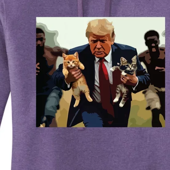 Trump For Cats Women's Pullover Hoodie