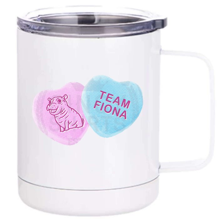 Team Fiona Candy Hearts Front & Back 12oz Stainless Steel Tumbler Cup