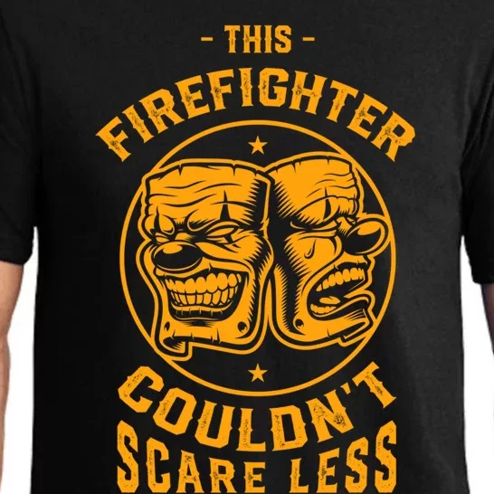 This Firefighter CouldnT Scare Less Halloween Fire Scary Gift Pajama Set