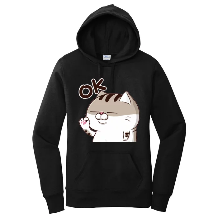 The Fat Cat, Ami Fat Cat OKOK, Funny Cat Women's Pullover Hoodie