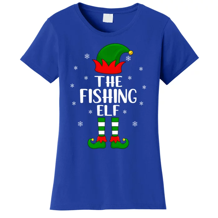 The Fishing Christmas Party Matching Family Xmas Gift Women's T-Shirt