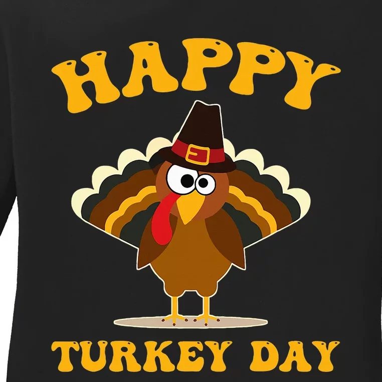 Thanksgiving Feast Celebration Ladies Long Sleeve Shirt