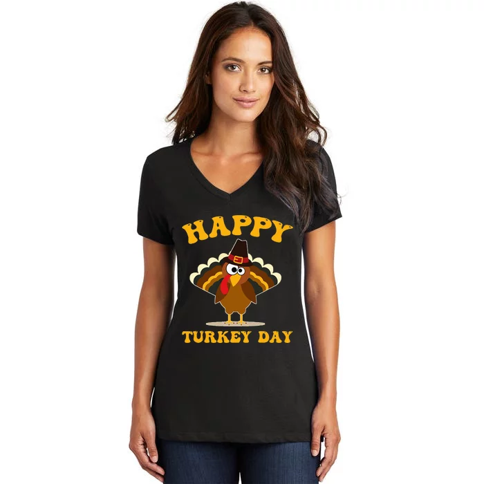 Thanksgiving Feast Celebration Women's V-Neck T-Shirt