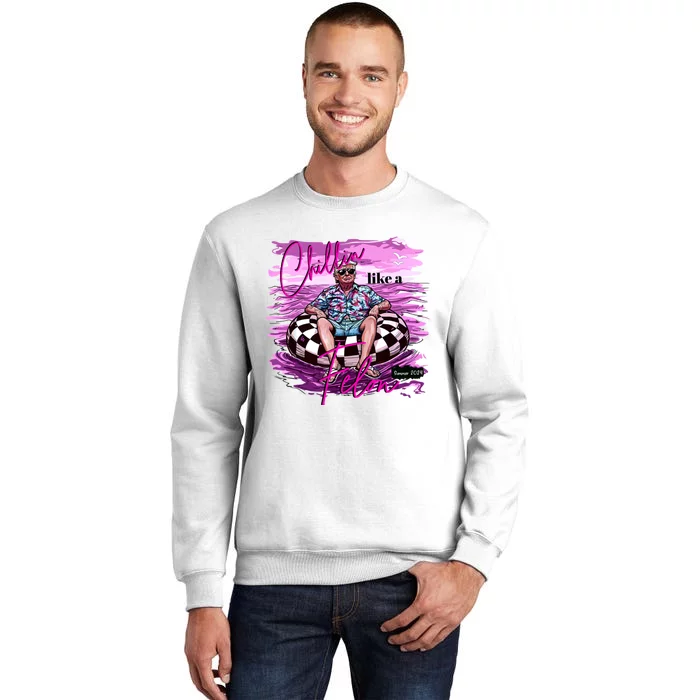 Trump Funny Chillin Like A Felon Trump 2024 Sweatshirt