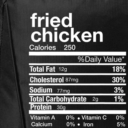 Thanksgiving Fried Chicken Nutrition Matching Family City Backpack