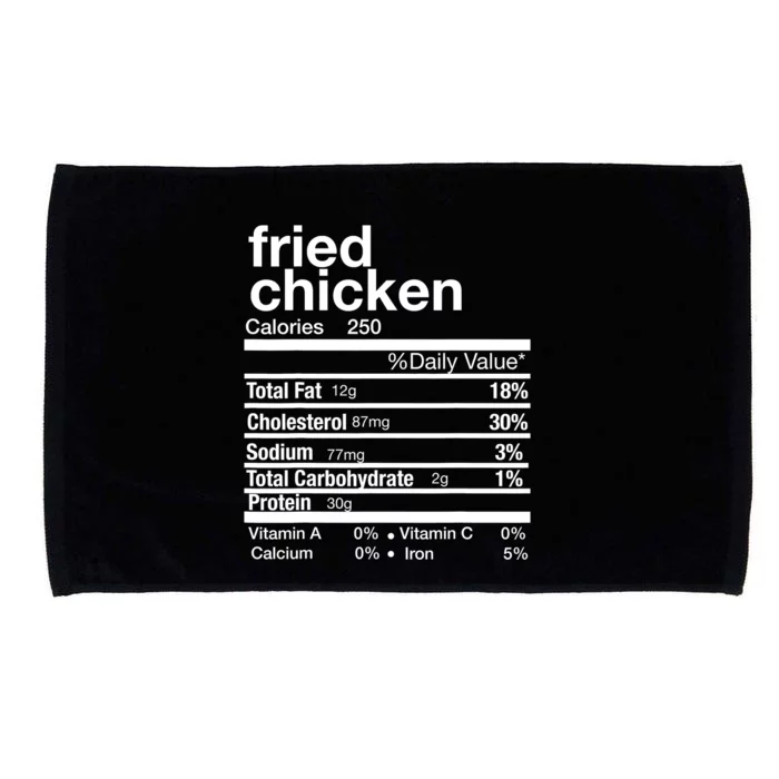 Thanksgiving Fried Chicken Nutrition Matching Family Microfiber Hand Towel