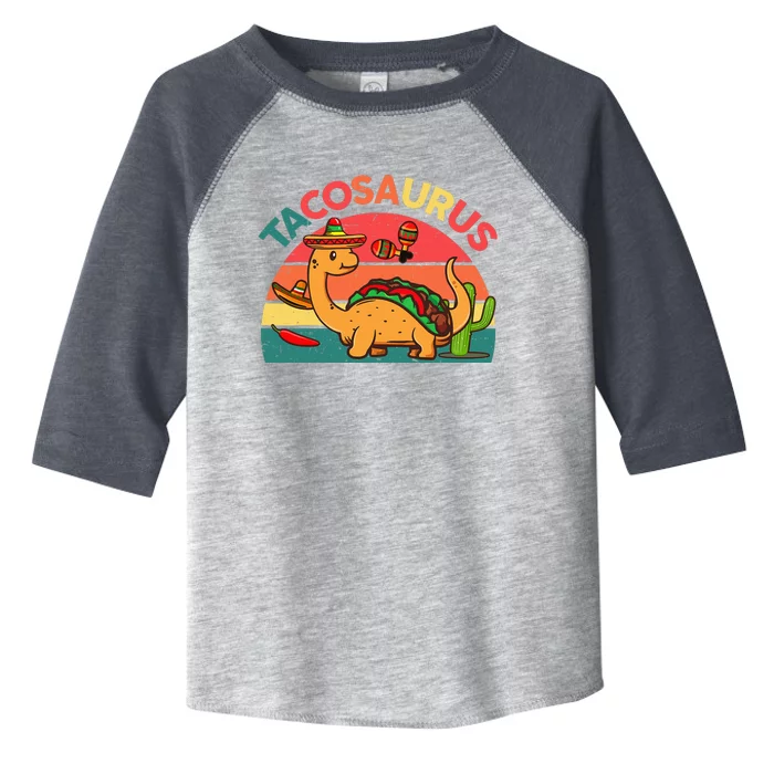 Tacosaurus Funny Cinco De Mayo Mexican Taco Dinosaur Dino Toddler Fine Jersey T-Shirt