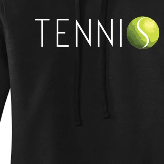 Tennis For Cool Text Tennis Ball Women's Pullover Hoodie