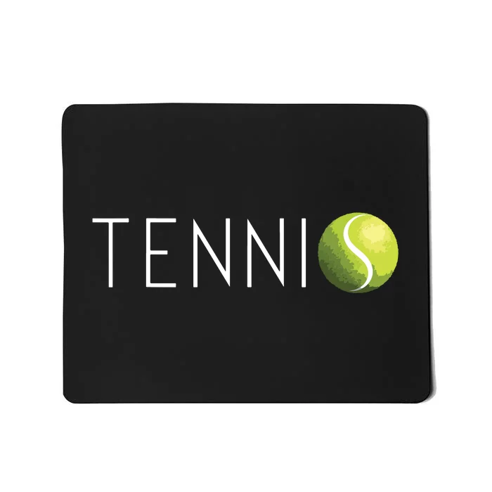 Tennis For Cool Text Tennis Ball Mousepad