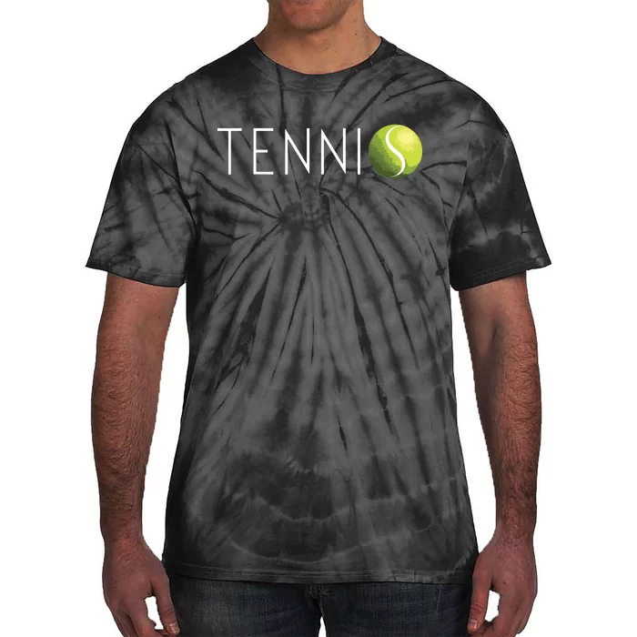 Tennis For Cool Text Tennis Ball Tie-Dye T-Shirt