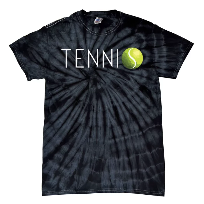 Tennis For Cool Text Tennis Ball Tie-Dye T-Shirt