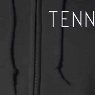 Tennis For Cool Text Tennis Ball Full Zip Hoodie