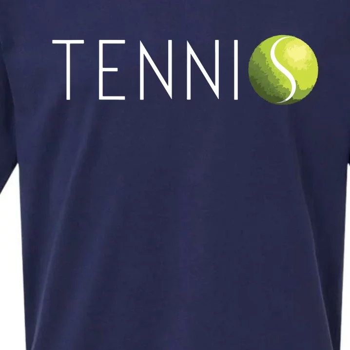 Tennis For Cool Text Tennis Ball Sueded Cloud Jersey T-Shirt