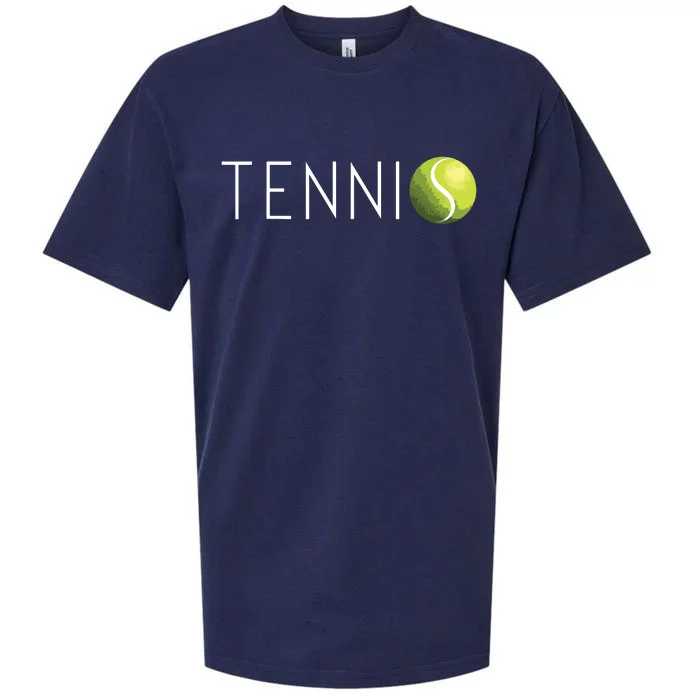 Tennis For Cool Text Tennis Ball Sueded Cloud Jersey T-Shirt