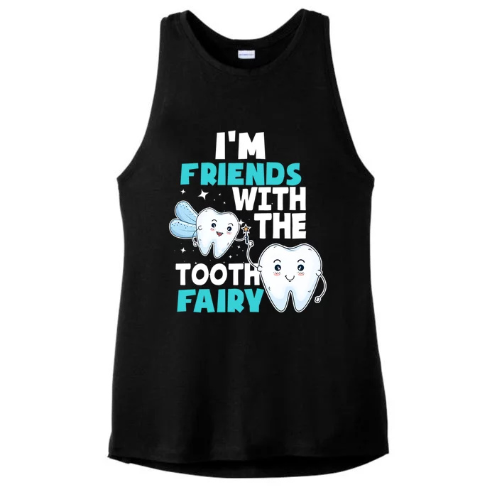 Tooth Fairy Dental Assistant Hygienist Pediatric Dentist Meaningful Gift Ladies Tri-Blend Wicking Tank