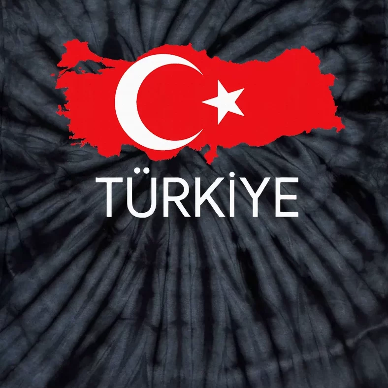 Turkey Flag Design Turkish Flag Turkey Map Harita TüRkiye Tie-Dye T-Shirt