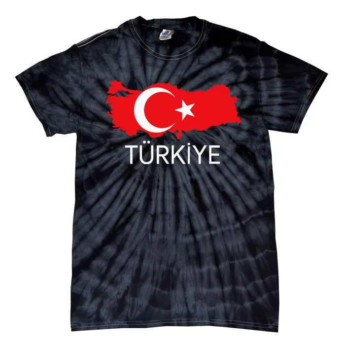 Turkey Flag Design Turkish Flag Turkey Map Harita TüRkiye Tie-Dye T-Shirt