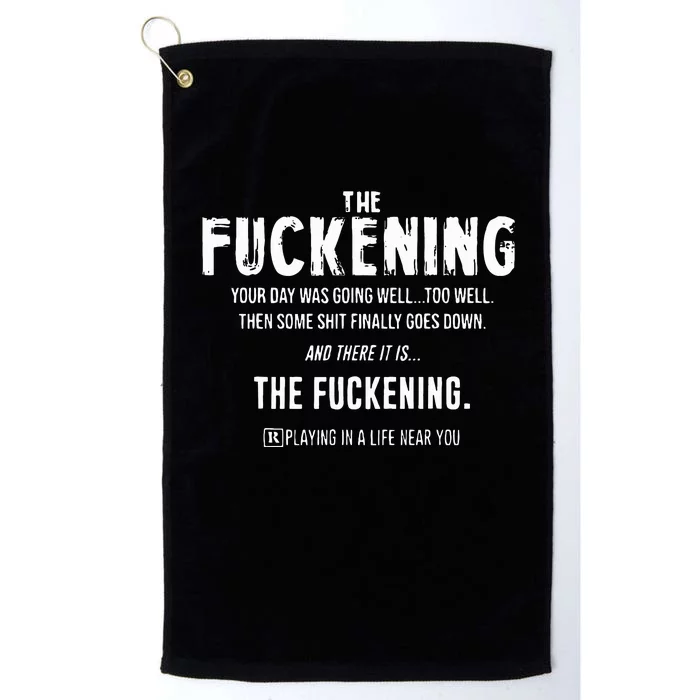 The Fuckening Definition Platinum Collection Golf Towel