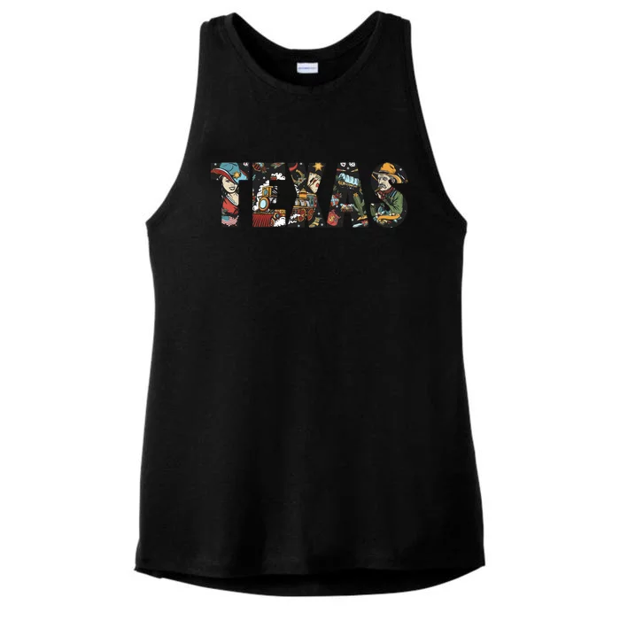 Texas Floral Design Ladies Tri-Blend Wicking Tank