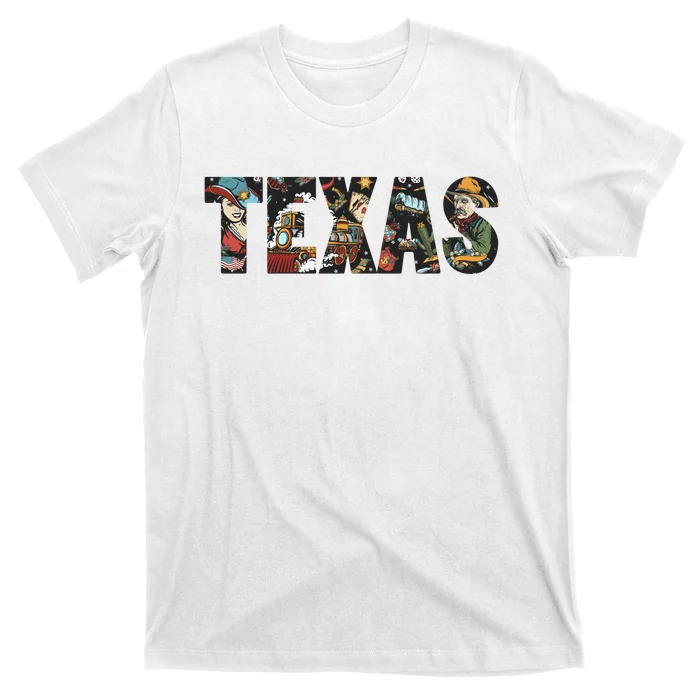 Texas Floral Design T-Shirt