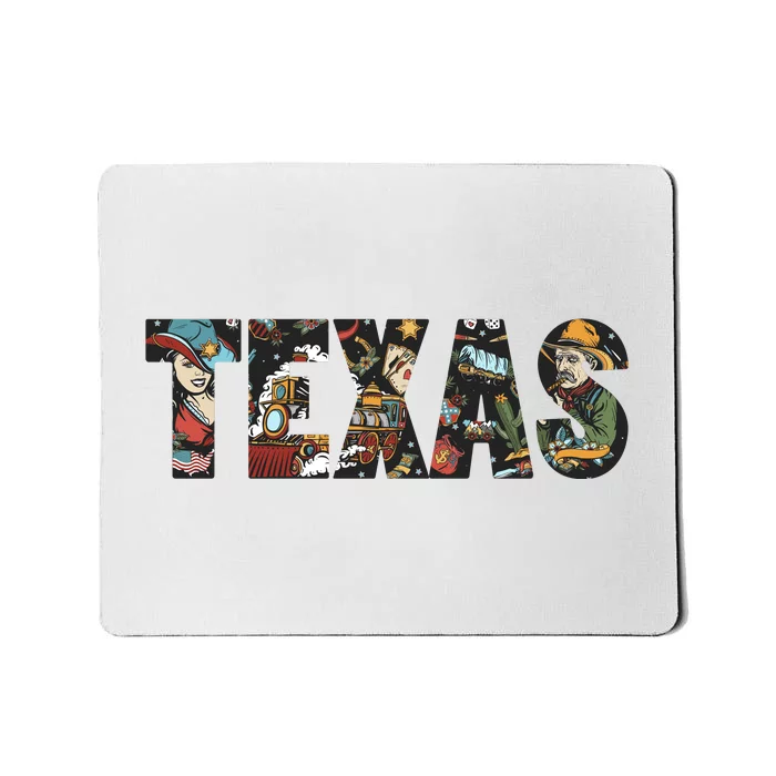 Texas Floral Design Mousepad