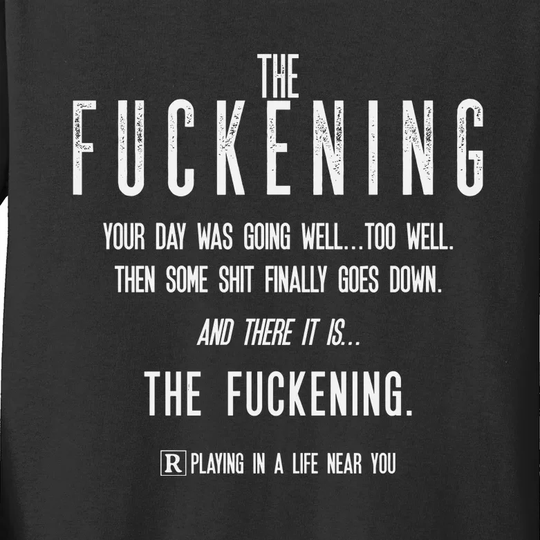 The Fuckening Definition Kids Long Sleeve Shirt