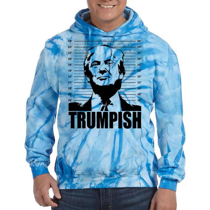 Trumpish Funny Donald Trump Mugshot Tie Dye Hoodie