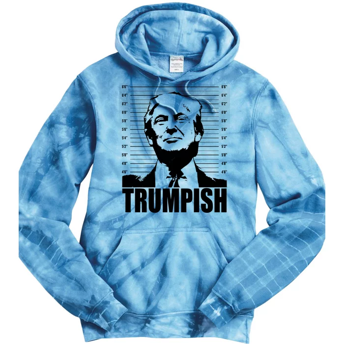 Trumpish Funny Donald Trump Mugshot Tie Dye Hoodie