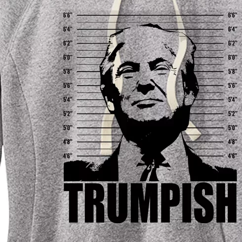 Trumpish Funny Donald Trump Mugshot Women's Fleece Hoodie