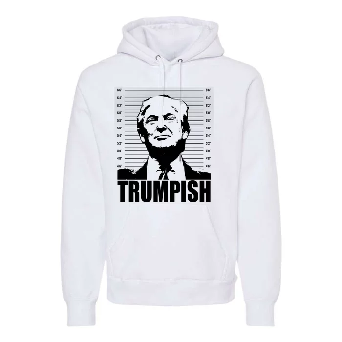 Trumpish Funny Donald Trump Mugshot Premium Hoodie