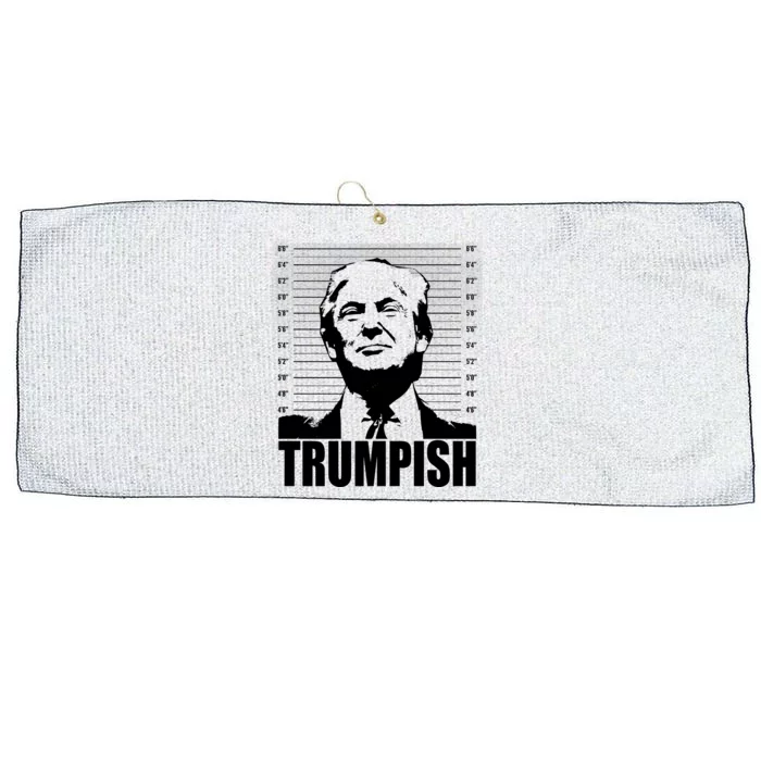 Trumpish Funny Donald Trump Mugshot Large Microfiber Waffle Golf Towel