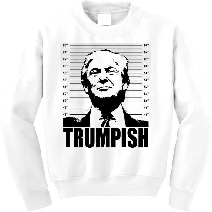 Trumpish Funny Donald Trump Mugshot Kids Sweatshirt