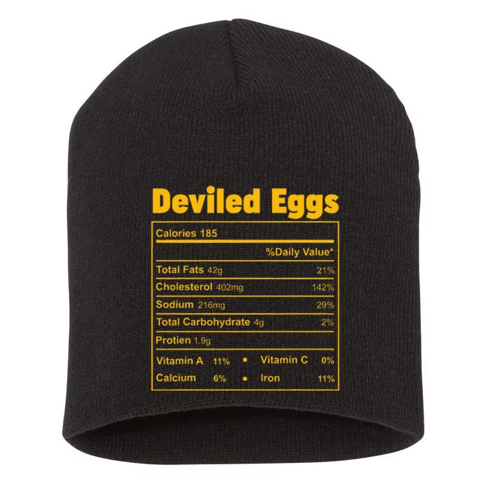 Thanksgiving Food Deviled Eggs Nutritional Facts Short Acrylic Beanie