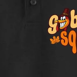 Thanksgiving Feast Design Turkey Squad Dry Zone Grid Performance Polo