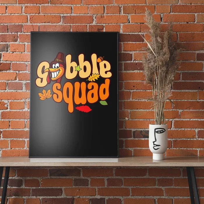 Thanksgiving Feast Design Turkey Squad Poster