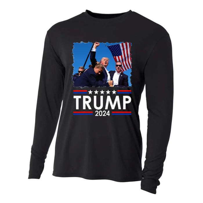 Trump Firework Daddys Home Trump 2024 Cooling Performance Long Sleeve Crew