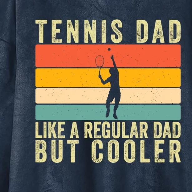 Tennis Father Design Father Day Tennis Dad Gift Hooded Wearable Blanket