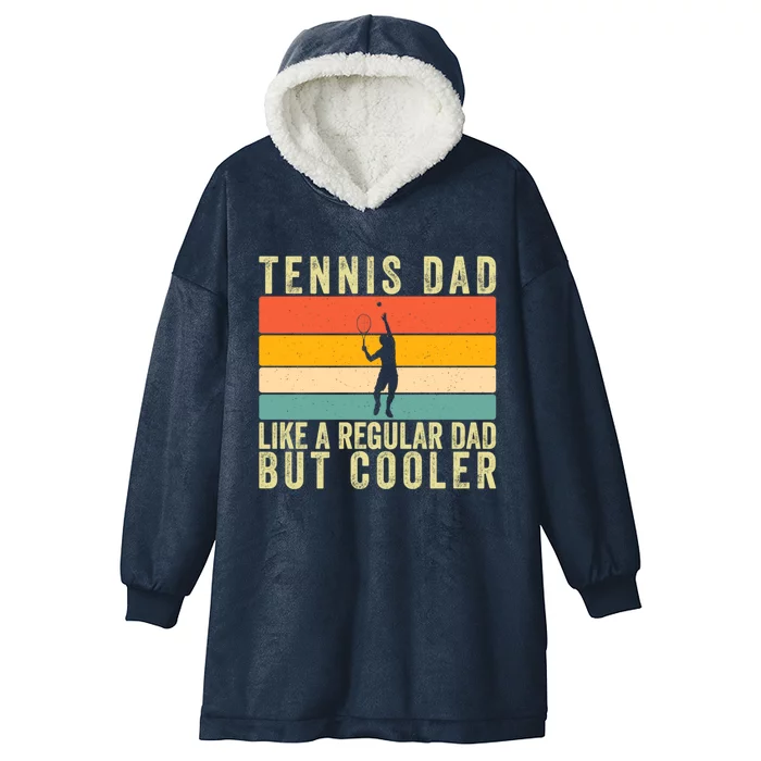 Tennis Father Design Father Day Tennis Dad Gift Hooded Wearable Blanket