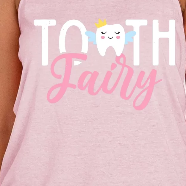 Tooth Fairy | Dentist Women's Knotted Racerback Tank