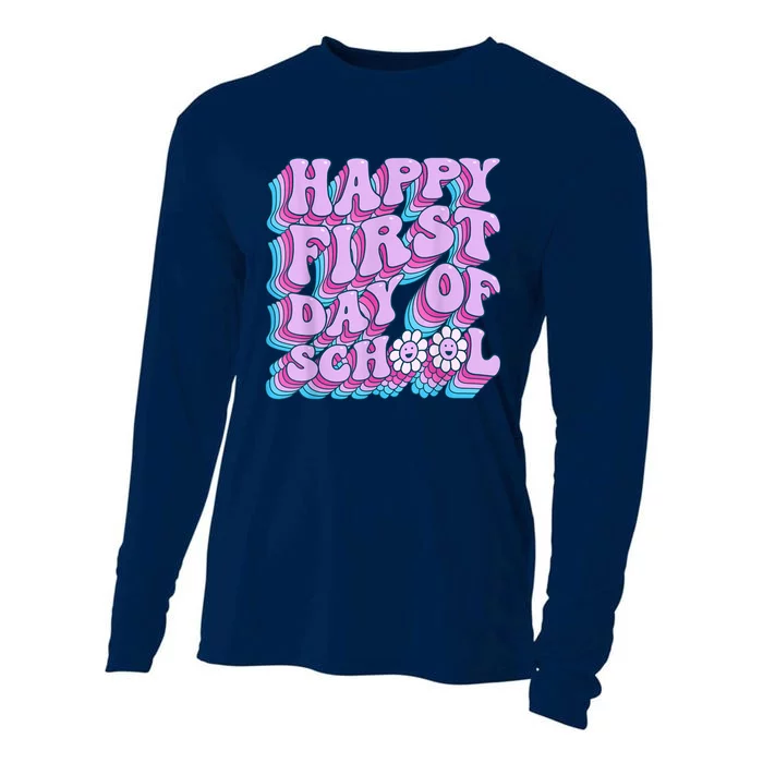 Teacher First Day School Back To School PreK Kindergarten Cooling Performance Long Sleeve Crew