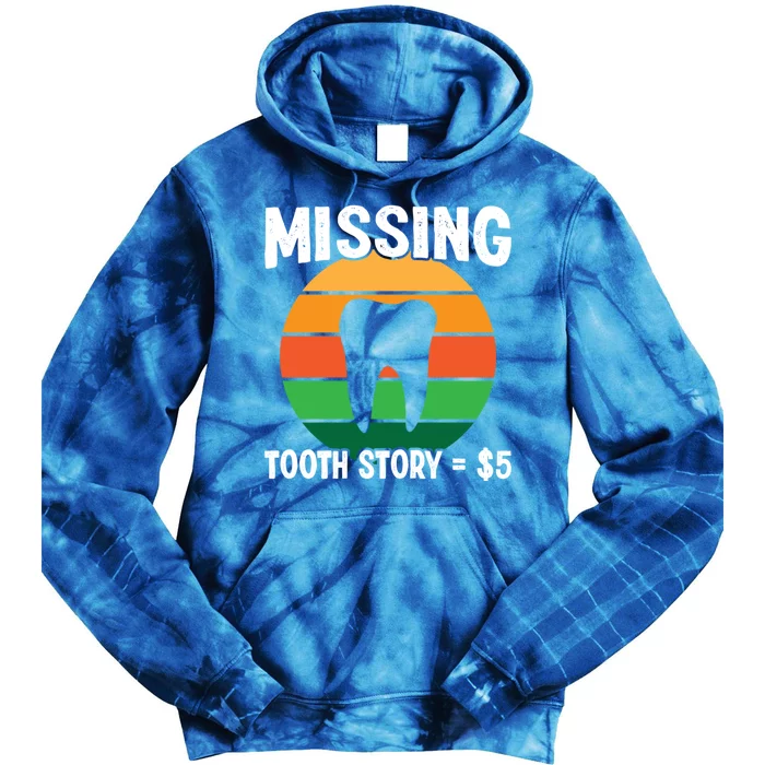 Tooth Fairy Dental Hygienist Dentists Missing Tooth Story Great Gift Tie Dye Hoodie