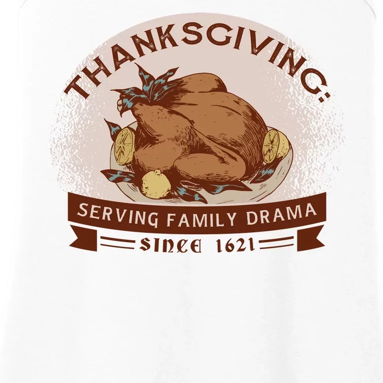 Thanksgiving Family Drama Funny Ladies Essential Tank