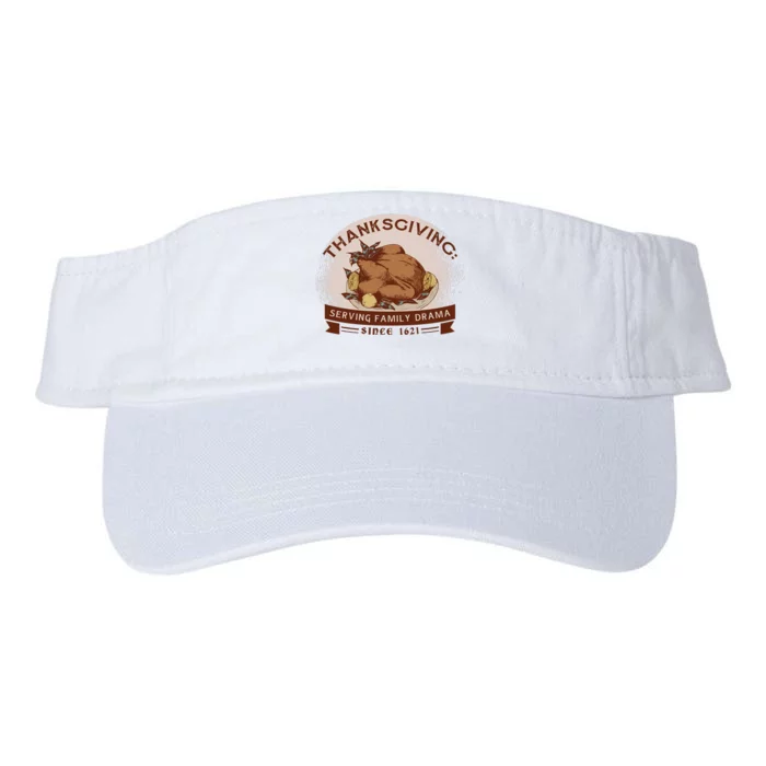 Thanksgiving Family Drama Funny Valucap Bio-Washed Visor