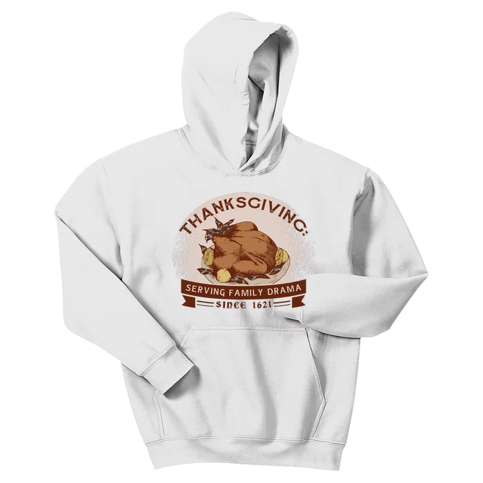 Thanksgiving Family Drama Funny Kids Hoodie