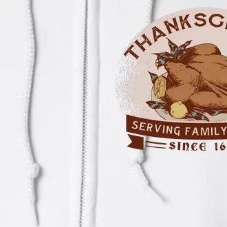 Thanksgiving Family Drama Funny Full Zip Hoodie